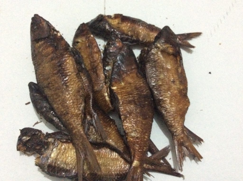 Dry fish market in Nigeria
